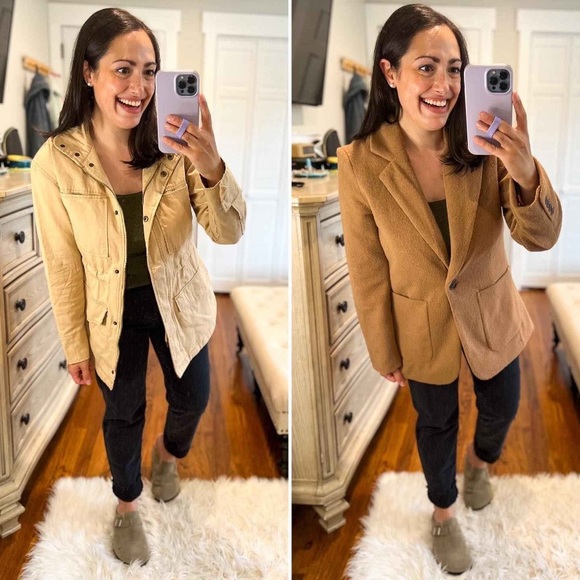 - ✨NWT XS women’s utility field jacket / coat beige ✨ - Picture 5 of 8